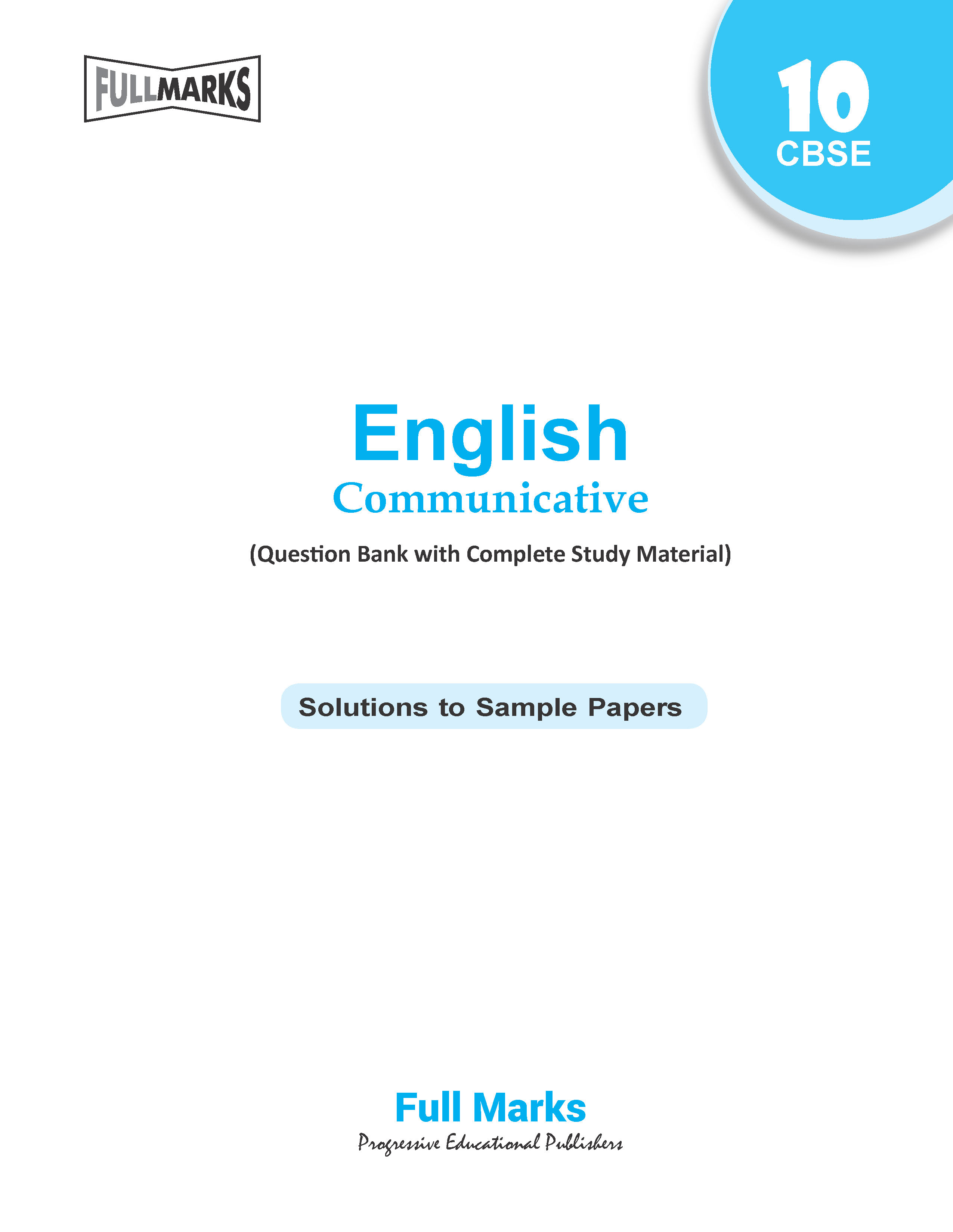 English Communicative (Question Bank with Complete Study Material) Class 10